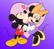 ミッキーとミニーちゃんがキス してるかわいい画像 携帯待ち受け ディズニー画像とかわいいグッズ ダンシング ミニー